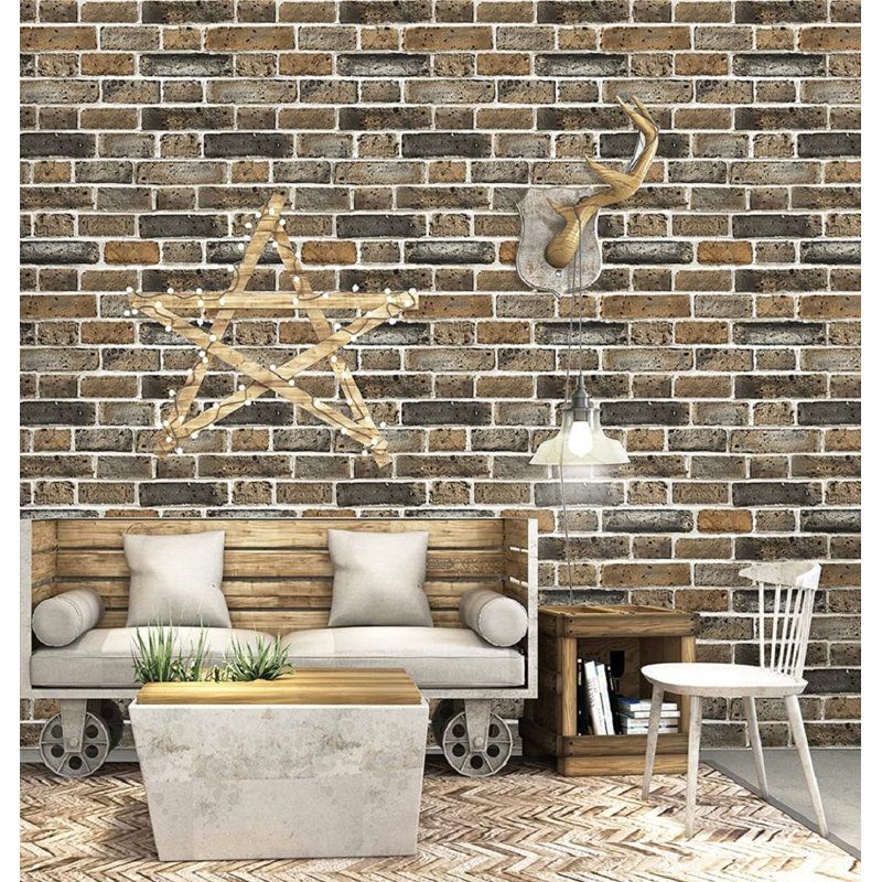 Williston Abubaker Peel & Stick Brick Wallpaper Wayfair